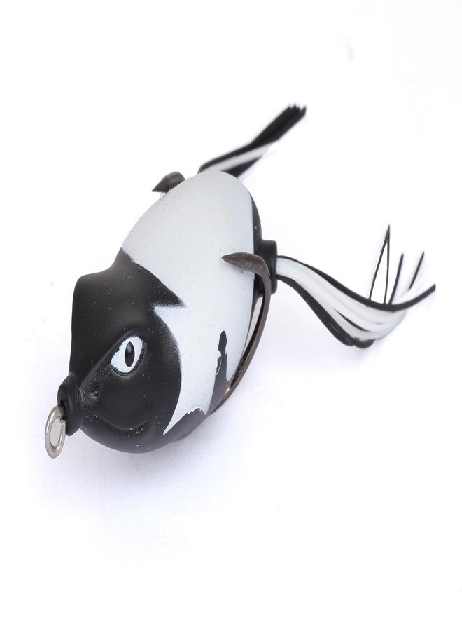 AUF Artificial Fishing Lures Modified Thunder Frog Fishing Soft Bait Plastic Fishing Lures (Black White Pattern) - Image 4