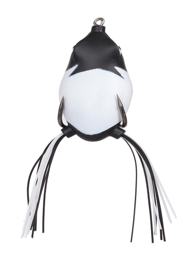 AUF Artificial Fishing Lures Modified Thunder Frog Fishing Soft Bait Plastic Fishing Lures (Black White Pattern) - Image 1