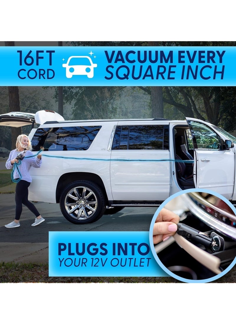 M MIAOYAN Car Vacuum Cleaner Car Accessories Small 12V High Power Handheld Portable Car Vacuum with Attachments Essentials for Travel RV Camper  - Image 4