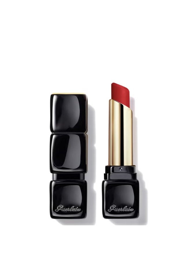غيرلان أحمر شفاه غيرلان كيسكيس تندر مات، خفيف الوزن ومشرق، يدوم 16 ساعة، لون أحمر 910 وانتد - Image 4