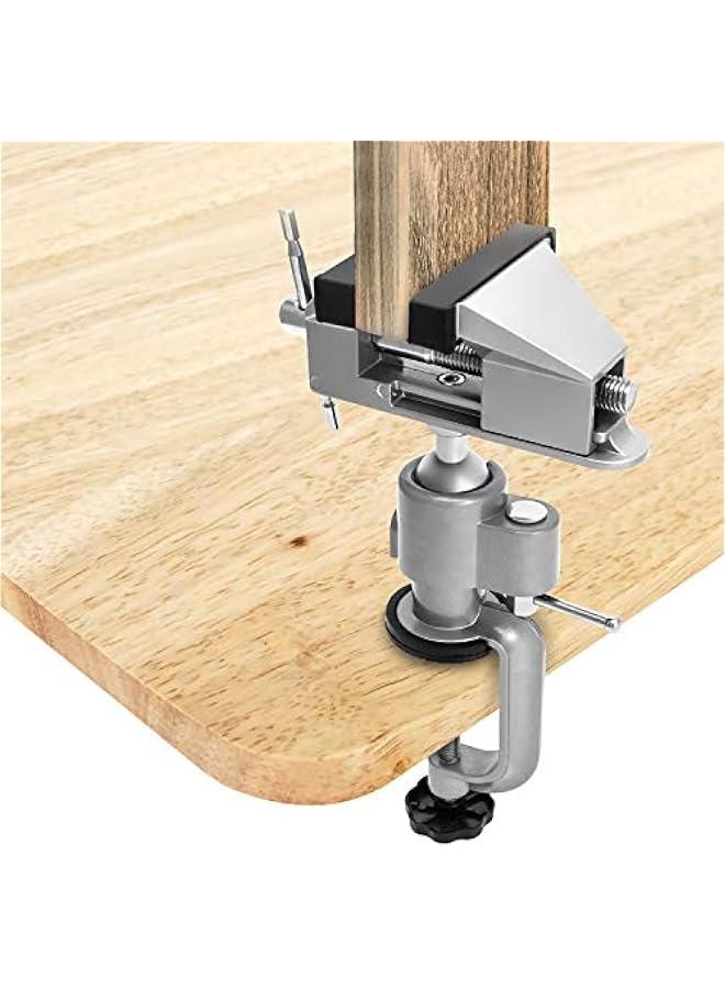 Arabest 3 Universal Tabletop Clamp Vice Tilts Rotate 360°, Portable Work Bench Vise for Drilling, Woodworking,Jewelry Making, Mental working - Image 3