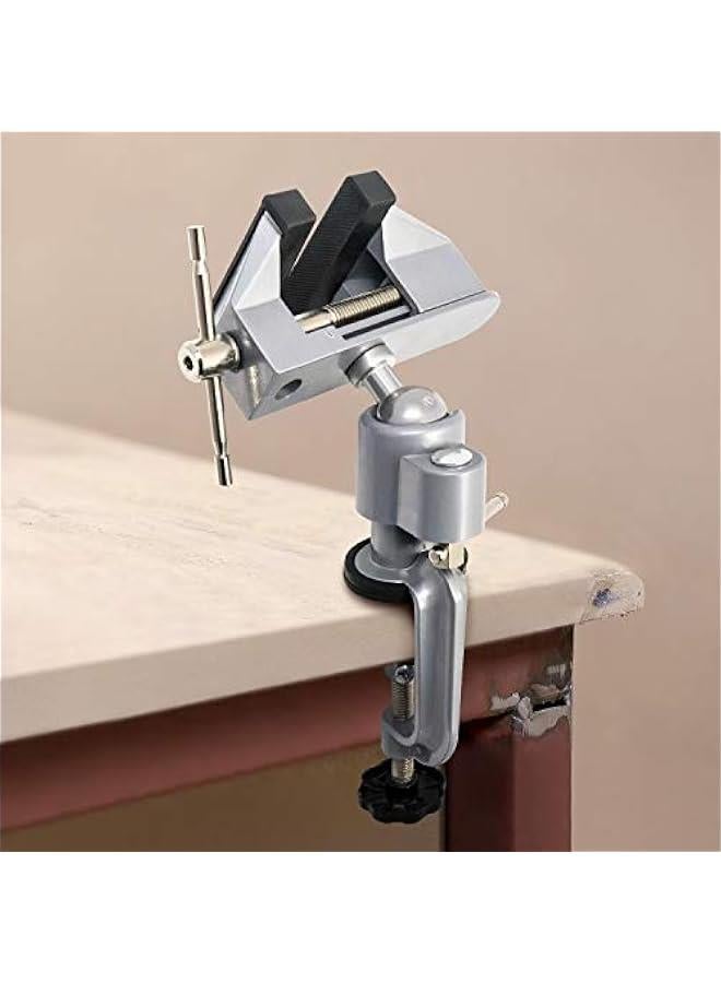 Arabest 3 Universal Tabletop Clamp Vice Tilts Rotate 360°, Portable Work Bench Vise for Drilling, Woodworking,Jewelry Making, Mental working - Image 5