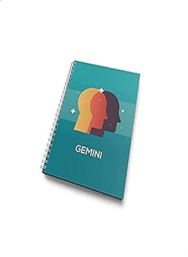 Wooden Notebook A5 Gemini Zodiac