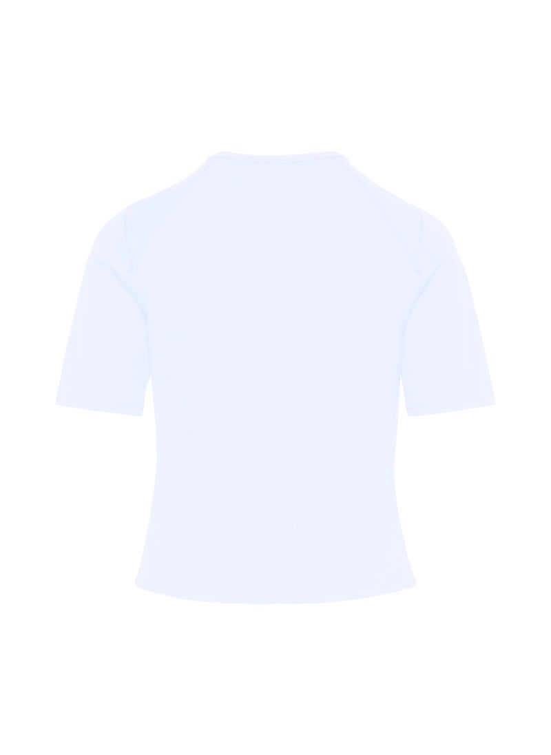 CALVIN KLEIN - Women's Gym T-Shirt - Polyester, White - Image 1