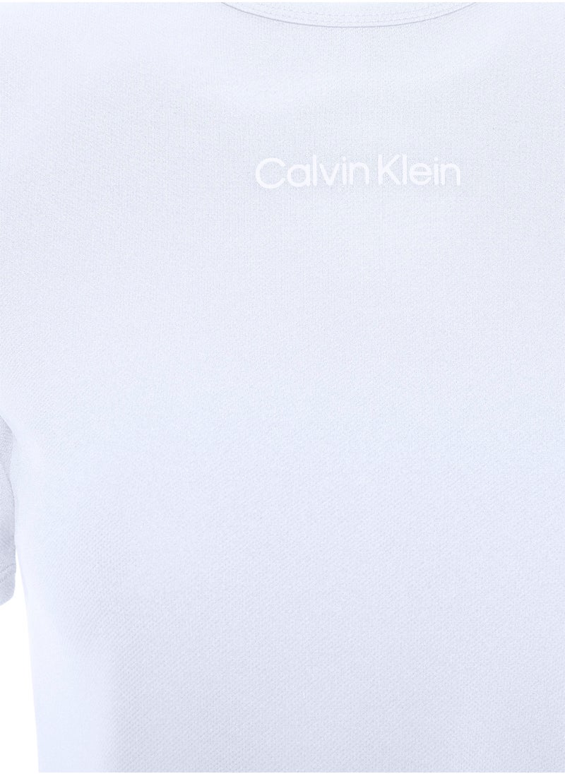CALVIN KLEIN - Women's Gym T-Shirt - Polyester, White - Image 1