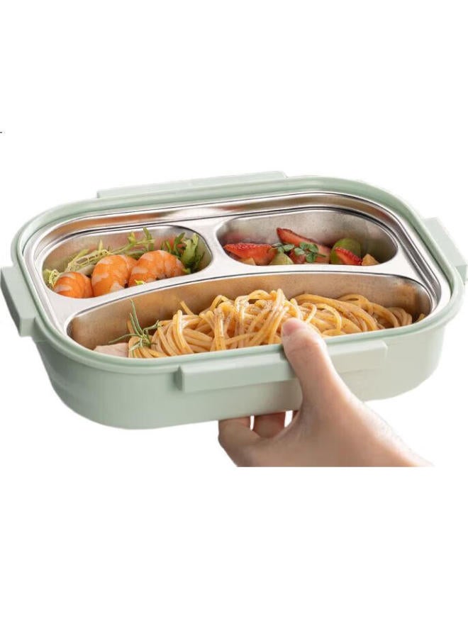 GRASEY Guangyi 316 Stainless Steel Lunch Box For Elementary School Students, Office Workers, Children'S Bento Box With 3 Compartments, Utensils And Bag Gy7416 - Image 3