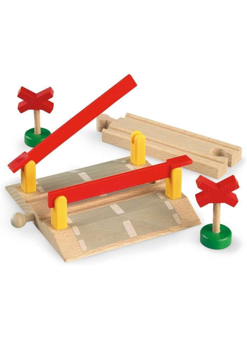 Brio BRIO World 33388-4 Piece Railway Crossing Set | Fun and Interactive Wooden Train Accessory for Kids | Enhances Creativity and Motor Skills | FSC-Certified Eco-Friendly Toy for Ages 3 and Up  - Image 2