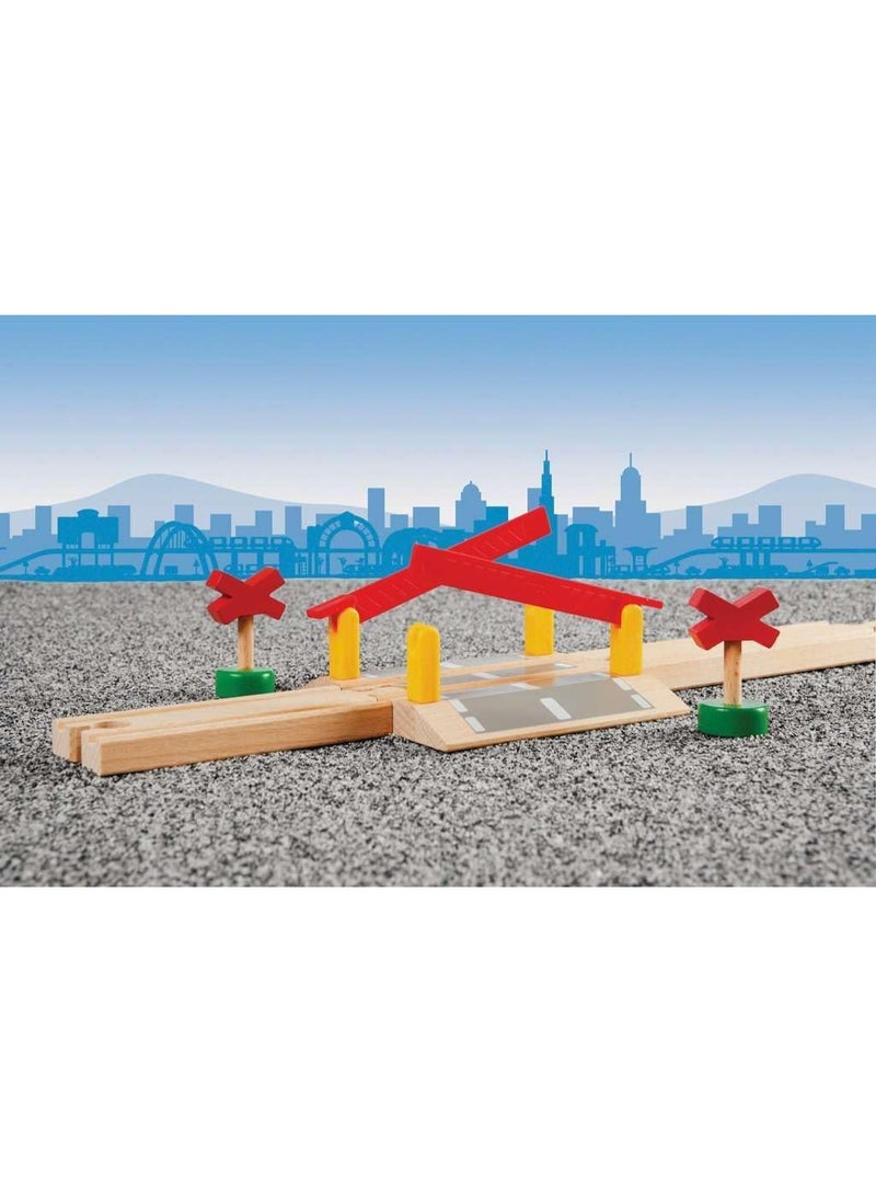 Brio BRIO World 33388-4 Piece Railway Crossing Set | Fun and Interactive Wooden Train Accessory for Kids | Enhances Creativity and Motor Skills | FSC-Certified Eco-Friendly Toy for Ages 3 and Up  - Image 4