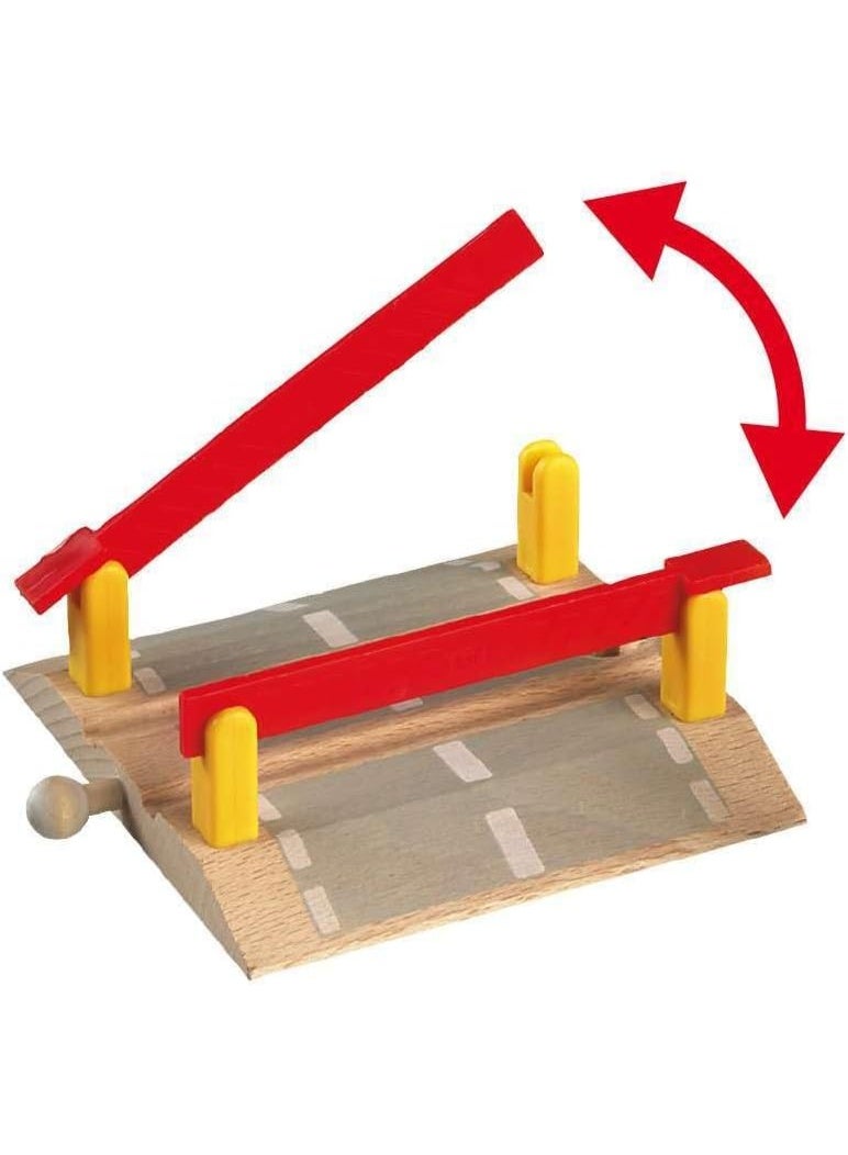 BRIO World 33388-4 Piece Railway Crossing Set | Fun and Interactive Wooden Train Accessory for Kids | Enhances Creativity and Motor Skills | FSC-Certified Eco-Friendly Toy for Ages 3 and Up - Image 4