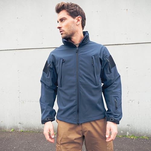 Rothco Spec Ops 3in1 Soft Shell Jacket Tactical Cold Wet Weather Outdoor Coat Midnight Navy Blue M - Image 3