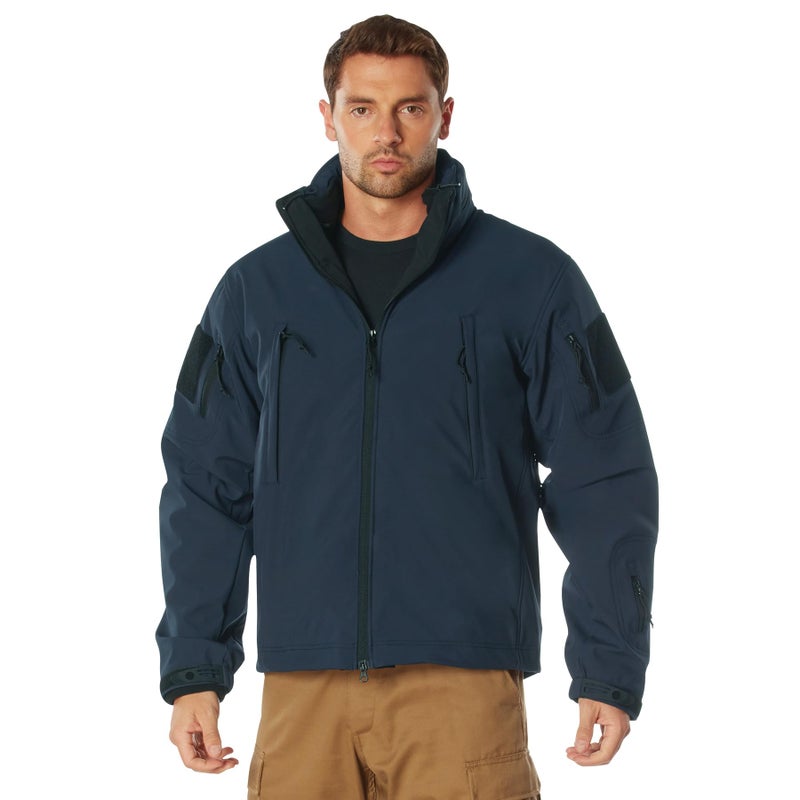 Rothco Spec Ops 3in1 Soft Shell Jacket Tactical Cold Wet Weather Outdoor Coat Midnight Navy Blue M - Image 2
