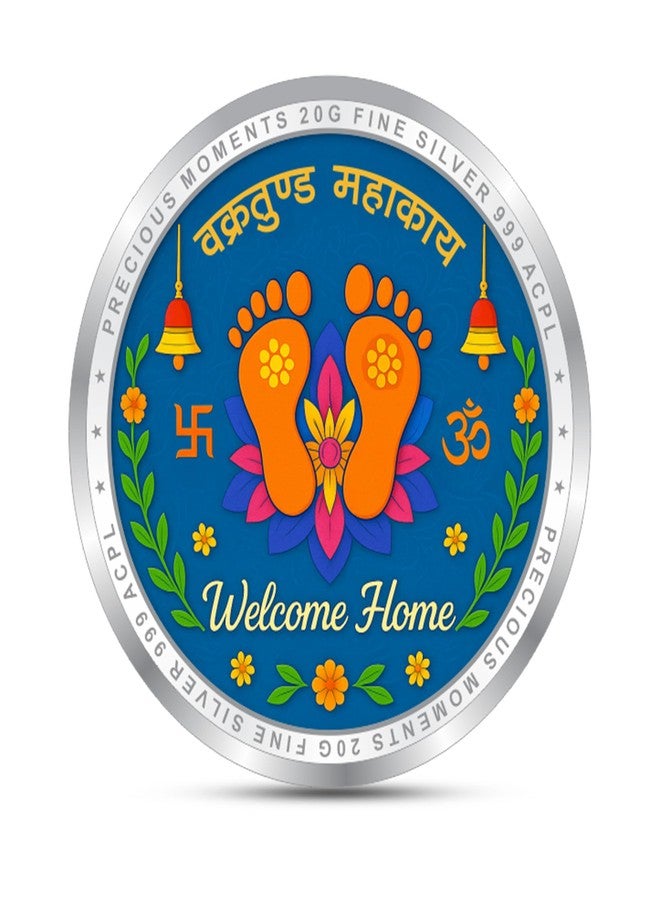 Acpl Precious Moment Grah Pravesh House Warming 20 Gram Silver Coin With 999 Purity - Image 2