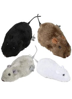 ArtCreativity Wind Up Mouse Toys Set Of 4 Classic Prank Toys For Kids In 4 Colors Animal Party Favors For Children No Batteries Needed Goody Bag Fillers For Boys And Girls  - Image 1