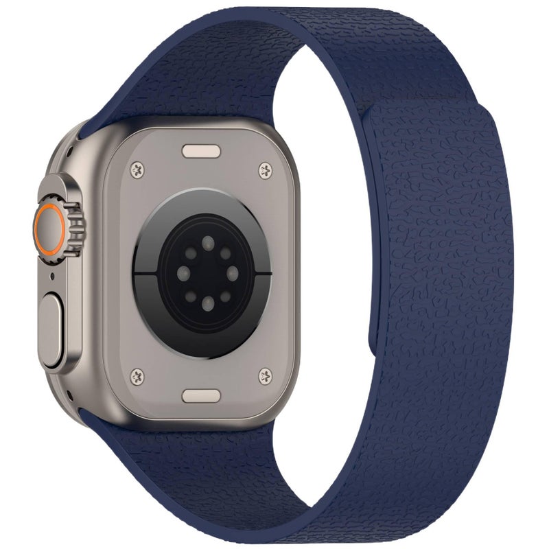 سوار ساعة ذكية سوار رياضي من السيليكون متوافق باللون أسود قابل للتعديل مع Apple Watch 38/40/41/42/44/45/49mm بملاءمة قابلة للتعديل وحزام بديل - Image 4