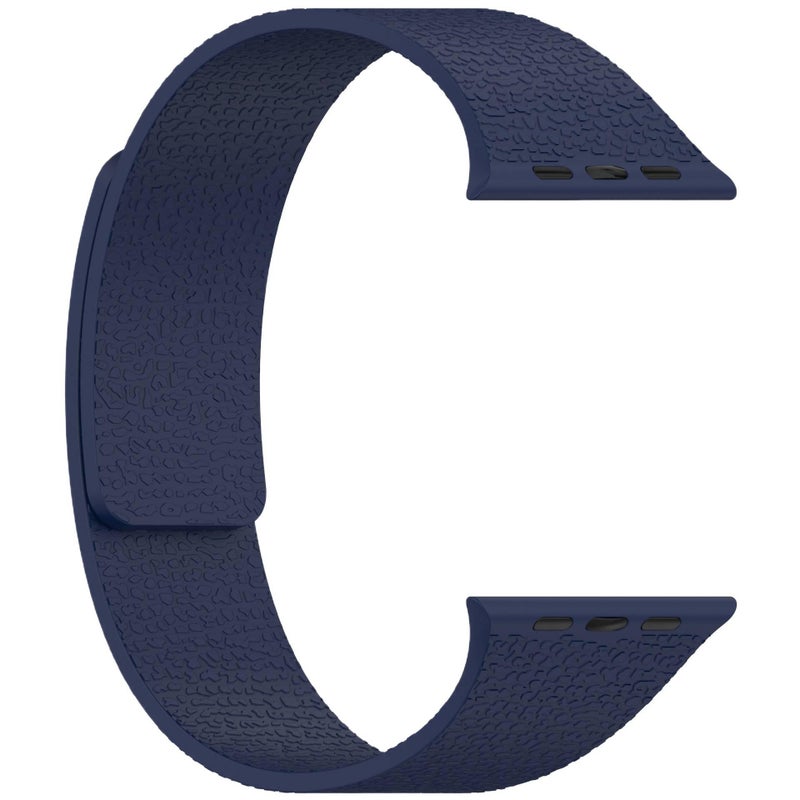سوار ساعة ذكية سوار رياضي من السيليكون متوافق باللون أسود قابل للتعديل مع Apple Watch 38/40/41/42/44/45/49mm بملاءمة قابلة للتعديل وحزام بديل - Image 5