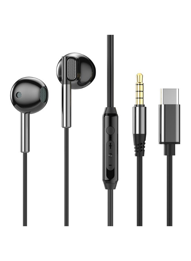 سماعات USB C لـ Galaxy S25 S24 Ultra S22 S21 S20 A54 A53 سماعات USB C مع ميكروفون التحكم في الصوت سماعات سلكية سماعات USB من النوع C لـ 16 15 Pro Max Plus - Image 1