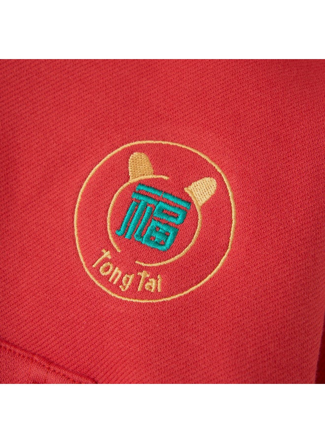 Tongtai Baby Sweatsuit Set, Spring And Autumn, Unisex, New Year's Outfit, Fleece-lined Hooded Top, Children's Long Pants, Casual Sweatpants - Image 5