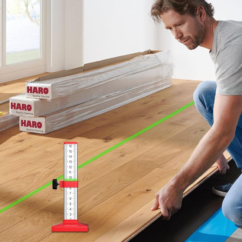 أداة تحديد وتثبيت مسطرة البلاط السيراميكي الأحمر بمقياس واضح من الجانبين - Image 4