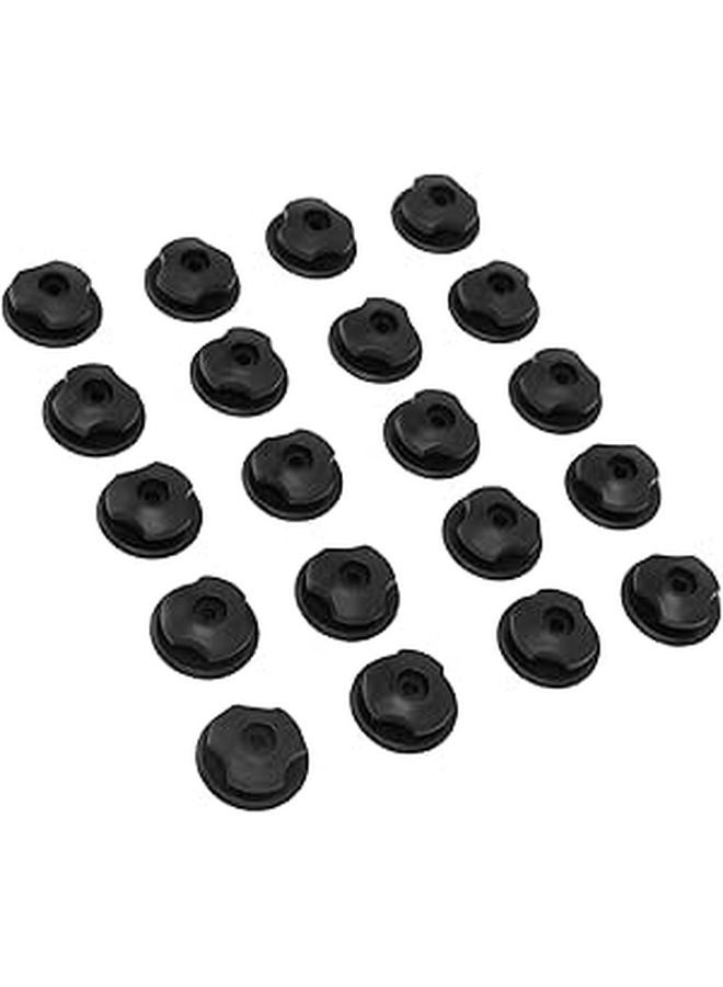 40 Pack Car Trunk Storage Net Hooks with Screws and Adhesive Pads for Vehicle Luggage Tarp - Image 1