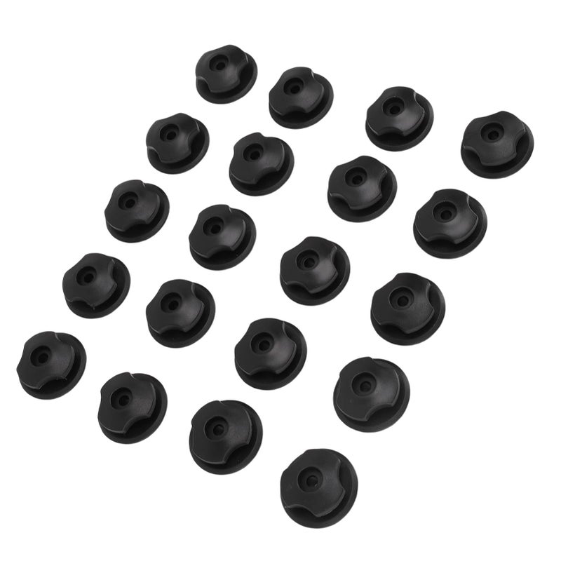 40 Pack Car Trunk Storage Net Hooks with Screws and Adhesive Pads for Vehicle Luggage Tarp - Image 3