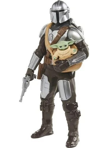 STAR WARS Hasbro The Mandalorian & Grogu Action Figure with Voice  - Image 1