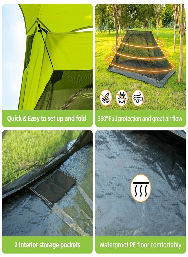 Mobihome Mosquito Net with protable Bag, Ultralight No-See-Um Breathable Mesh Screen Tent with Waterproof Floor, Compact for Outdoors Camping, Backpacking and traveling，Fits Sleeping Bags, Tent,canopy - Image 4