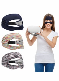 Y&D VR Eye Mask,Cover Breathable Sweat Band Designed Adjustable Sizes,Home Headsets Virtual Reality Headset Cell Phone Accessories for Workouts Use(3pcs)  - Image 1