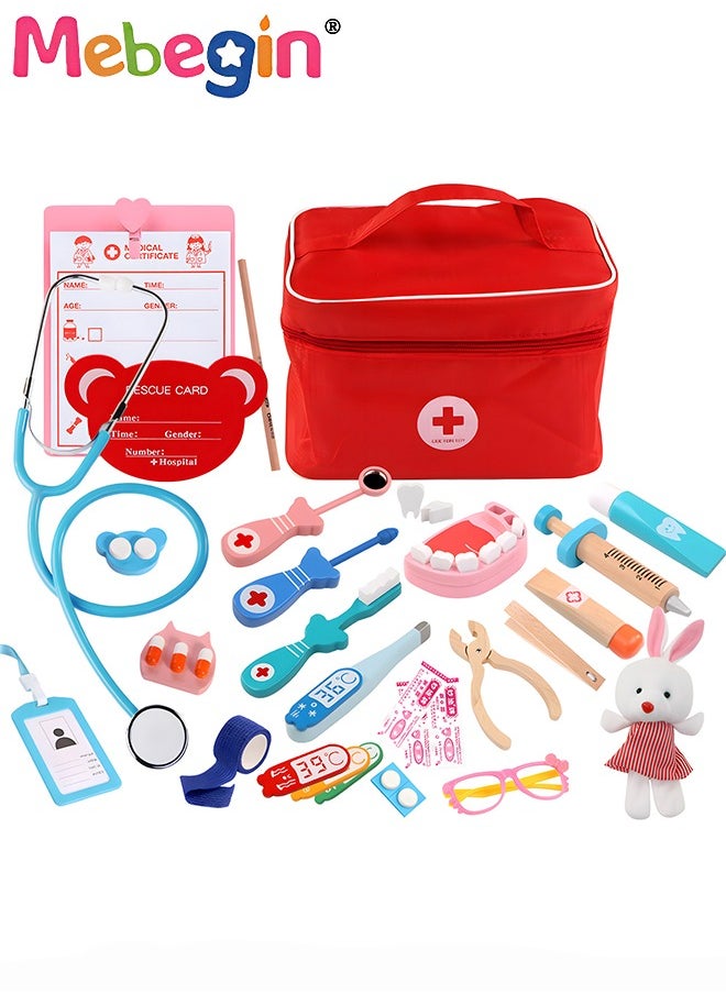 MEBEGIN - 13Pcs Fun Dentist Kit for Kids, Doctor Playset with Medical Storage Bag, Fantastic Dentist Toys with Full Accessaries, Care-themed Play Set, Educational Role Play Toy, Safe for Children to Play - Image 1