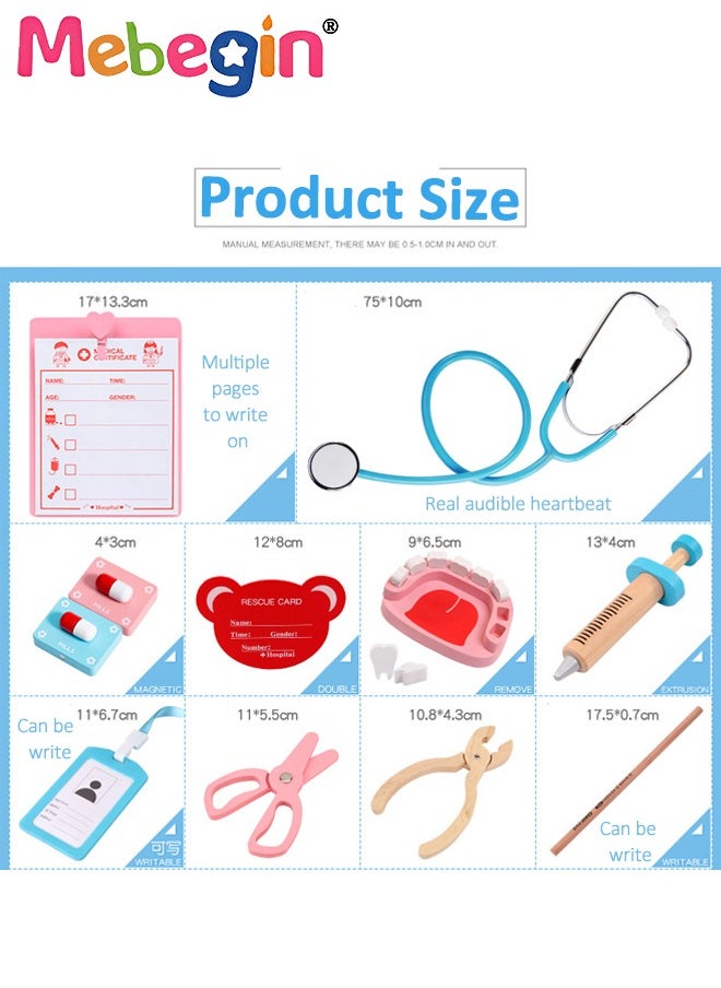 MEBEGIN - 13Pcs Fun Dentist Kit for Kids, Doctor Playset with Medical Storage Bag, Fantastic Dentist Toys with Full Accessaries, Care-themed Play Set, Educational Role Play Toy, Safe for Children to Play - Image 1