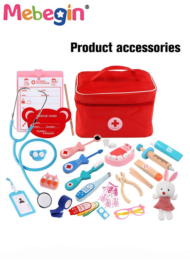MEBEGIN - 13Pcs Fun Dentist Kit for Kids, Doctor Playset with Medical Storage Bag, Fantastic Dentist Toys with Full Accessaries, Care-themed Play Set, Educational Role Play Toy, Safe for Children to Play - Image 1