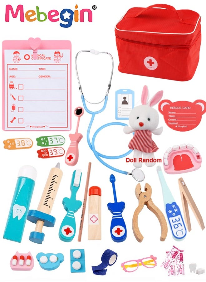 MEBEGIN - 13Pcs Fun Dentist Kit for Kids, Doctor Playset with Medical Storage Bag, Fantastic Dentist Toys with Full Accessaries, Care-themed Play Set, Educational Role Play Toy, Safe for Children to Play - Image 1
