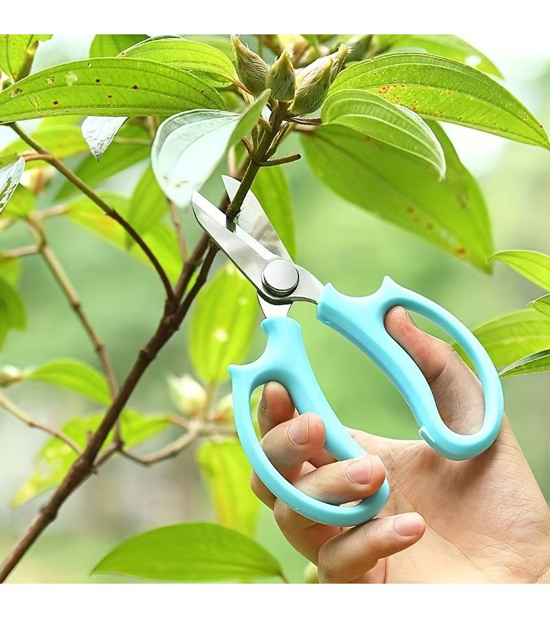 Pink Pruning Shears Professional Stainless Steel Garden Scissors for Flower Arranging Trimming Plant Pruning Fruit Picking Ambidextrous Comfort Grip - Image 3
