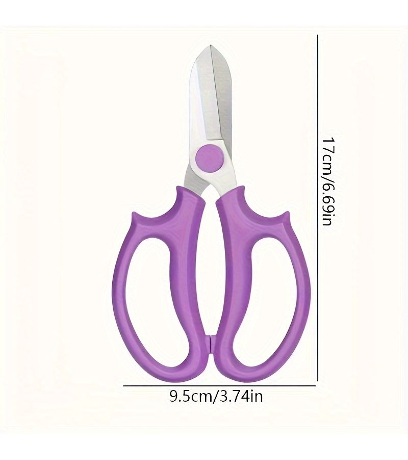 Pink Pruning Shears Professional Stainless Steel Garden Scissors for Flower Arranging Trimming Plant Pruning Fruit Picking Ambidextrous Comfort Grip - Image 4