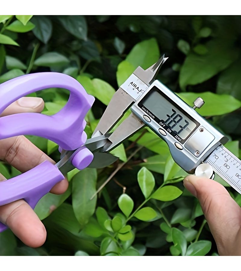Pink Pruning Shears Professional Stainless Steel Garden Scissors for Flower Arranging Trimming Plant Pruning Fruit Picking Ambidextrous Comfort Grip - Image 2