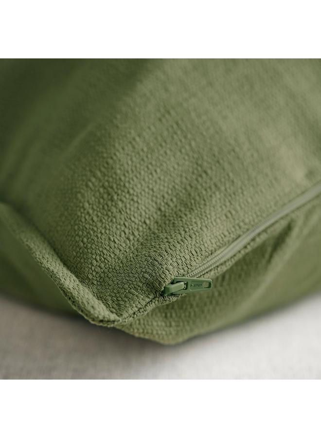 زبون غطاء وسادة، رمادي-أخضر، 50×50 سم - Image 3