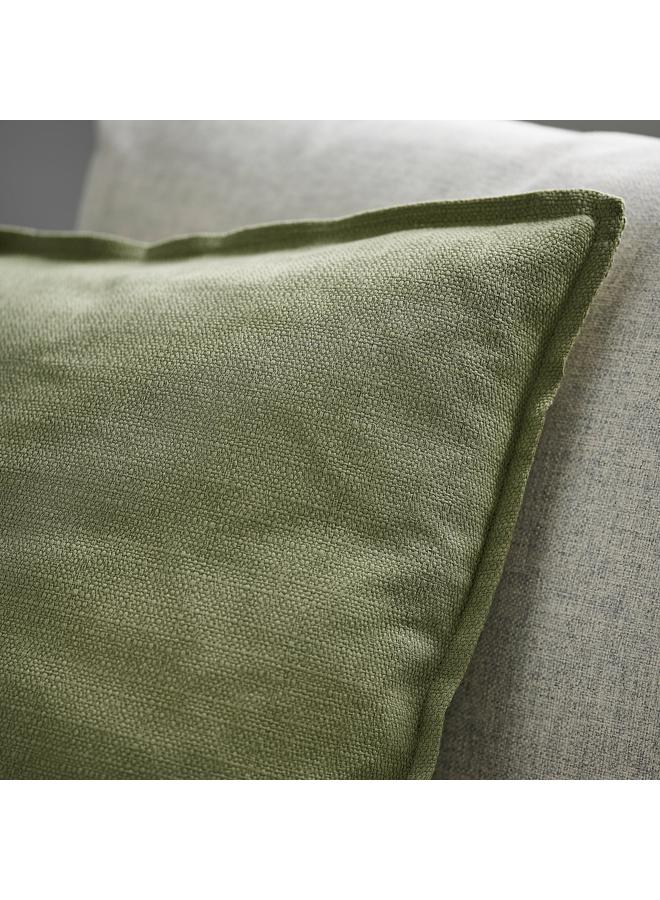 زبون غطاء وسادة، رمادي-أخضر، 50×50 سم - Image 4