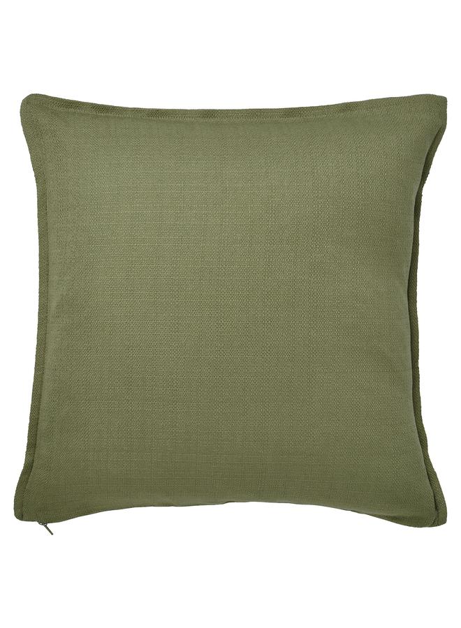 زبون غطاء وسادة، رمادي-أخضر، 50×50 سم - Image 1