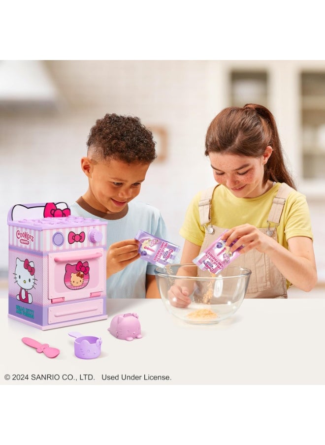 Cookeez Makery Hello Kitty Oven Playset, Mix & Make A Plush Best Friend! Place Your Dough In The Oven And Be Amazed When A Warm, Scented, Interactive, Plush Friend Comes Out!  - Styles May Vary