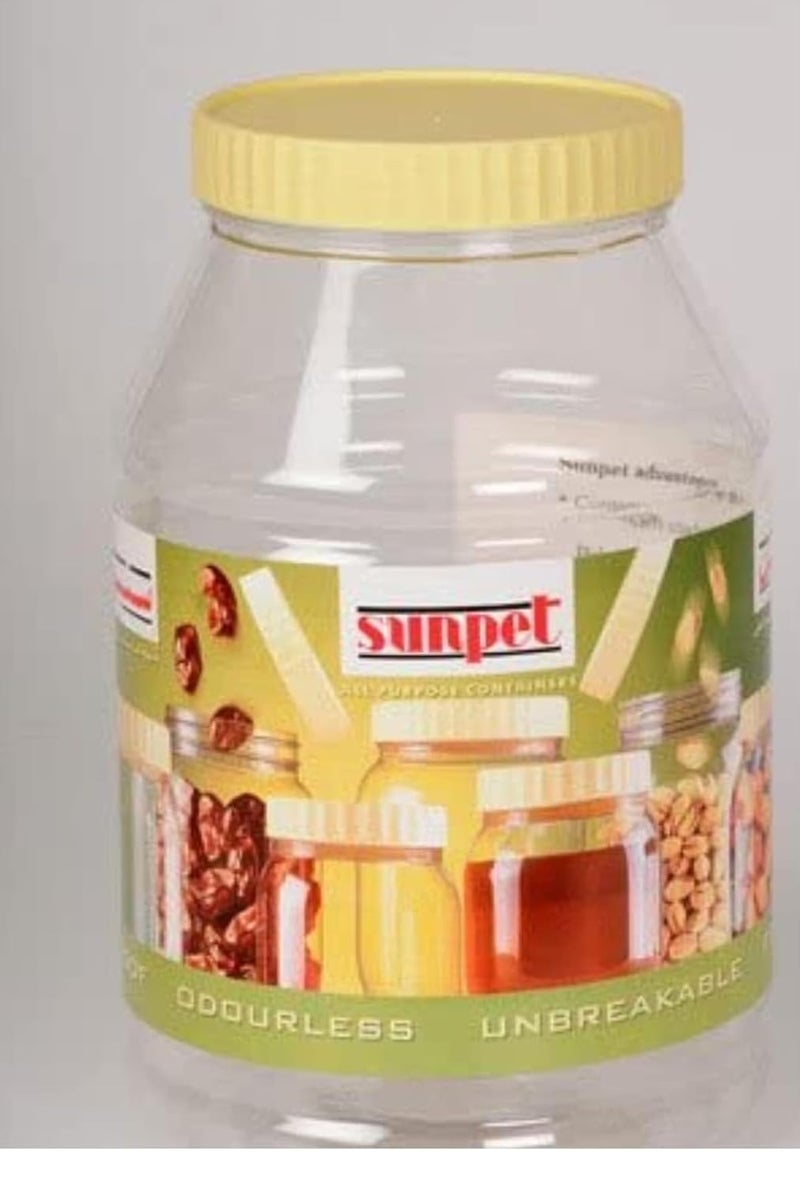 Sunpet Sunpet SPL6000-06 Plastic Container - 6000 ml, 6 Pieces, Clear  - Image 1