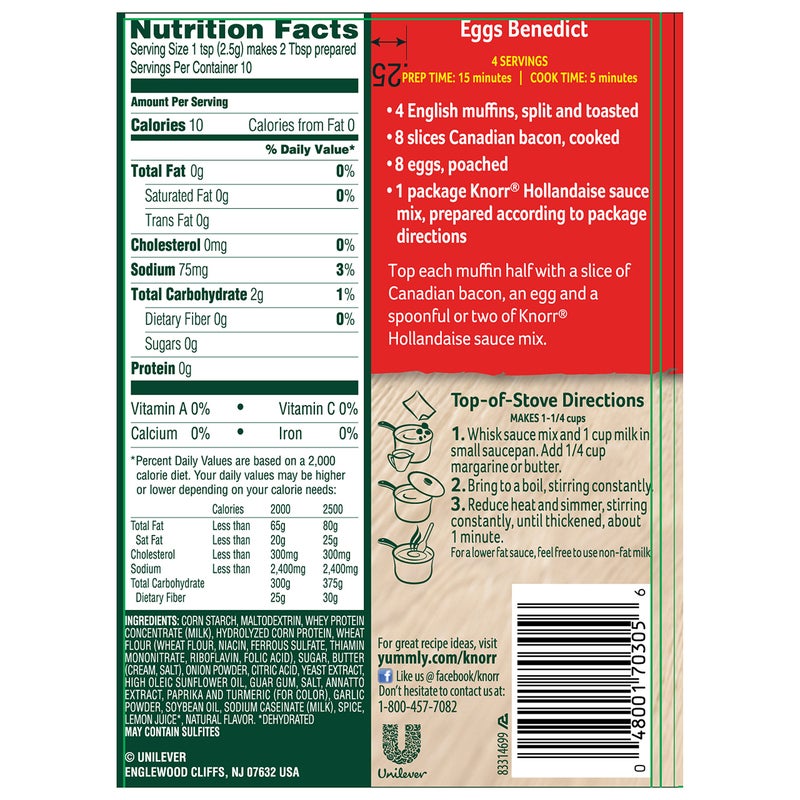 Knorr صلصة هولنديز من كنور، عبوات 0.9 أونصة (عبوة من 12) - Image 2