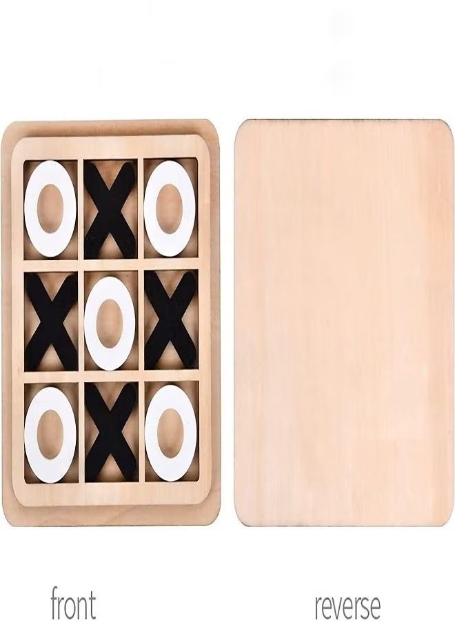 Tic Tac Toe Wooden Board Game - Image 2