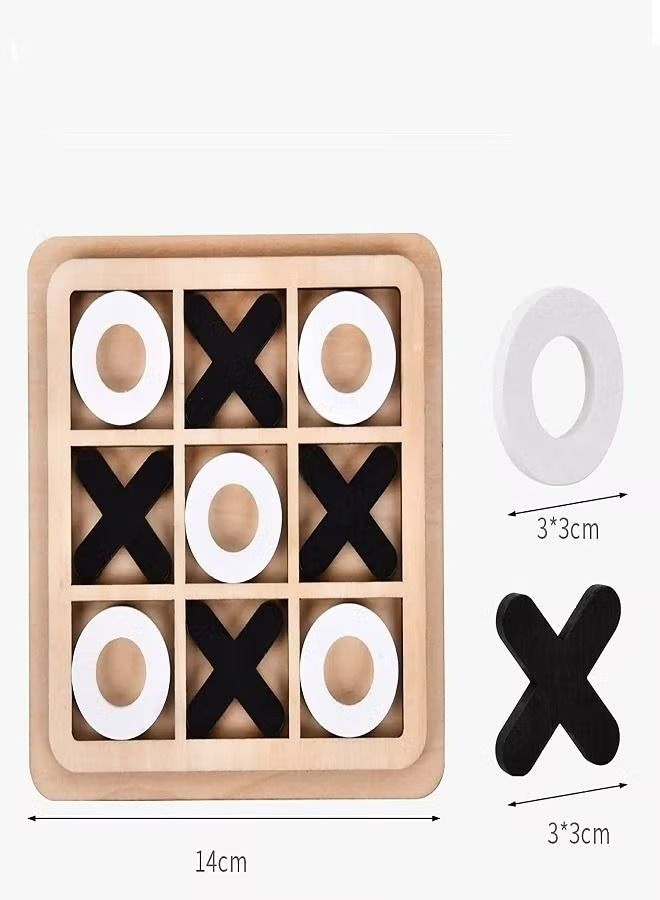 Tic Tac Toe Wooden Board Game - Image 1