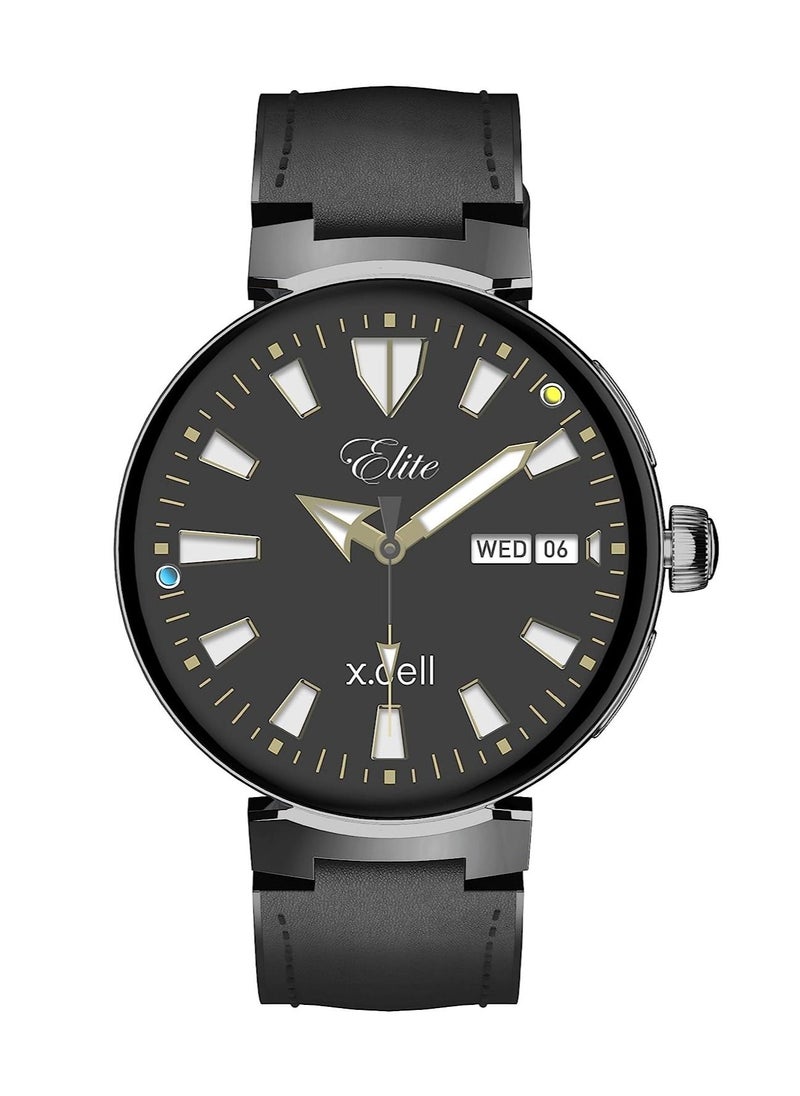 Xcell - Xcell Smart Watch Elite 3 for Android and iphone, Arabic & Persian Interface, 7 days battery life, Fitness Tracker with Heart Rate,Blood Pressure,Oxygen Monitor-Black - Image 1