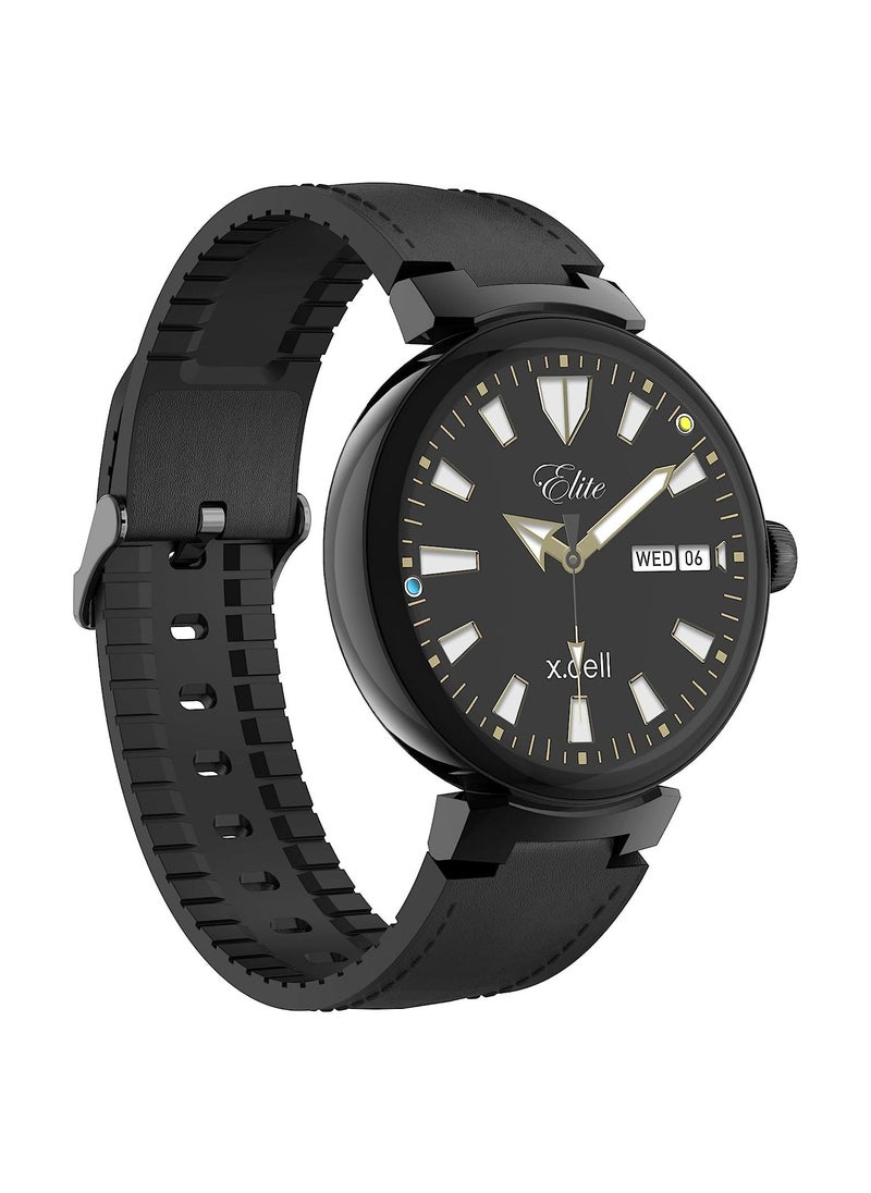 Xcell - Xcell Smart Watch Elite 3 for Android and iphone, Arabic & Persian Interface, 7 days battery life, Fitness Tracker with Heart Rate,Blood Pressure,Oxygen Monitor-Black - Image 1