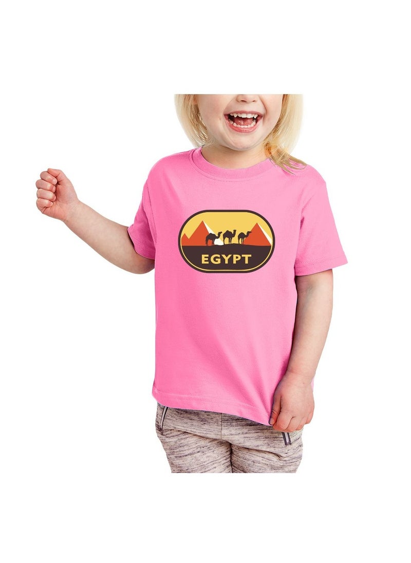 PRINTSHOP4ME Egypt National Day Kids Girl's T-Shirt-Gift For Every Egyptian-Perfect For Egypt Independence Day-Egypt Day Girl's Tee  - Image 1