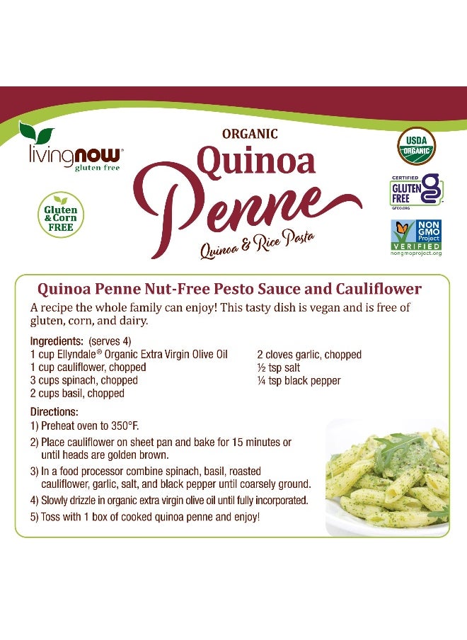 Now Foods - NOW Foods, Living Now, Organic Quinoa Penne, 8 oz (227 g) - Image 1