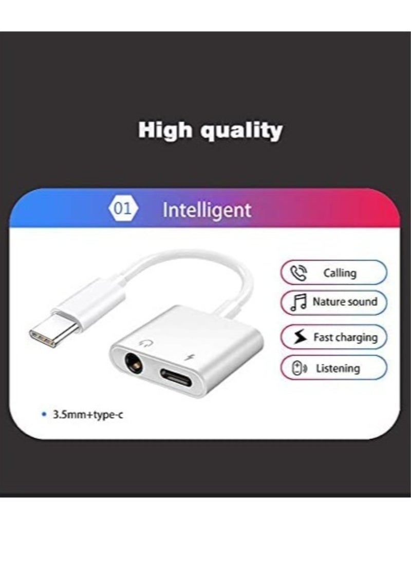 Phone Planet 2 in 1 Type-C to 3.5mm Headphone Jack Adapter With Charging Headphone Adapter For Mobile Phone - Image 2