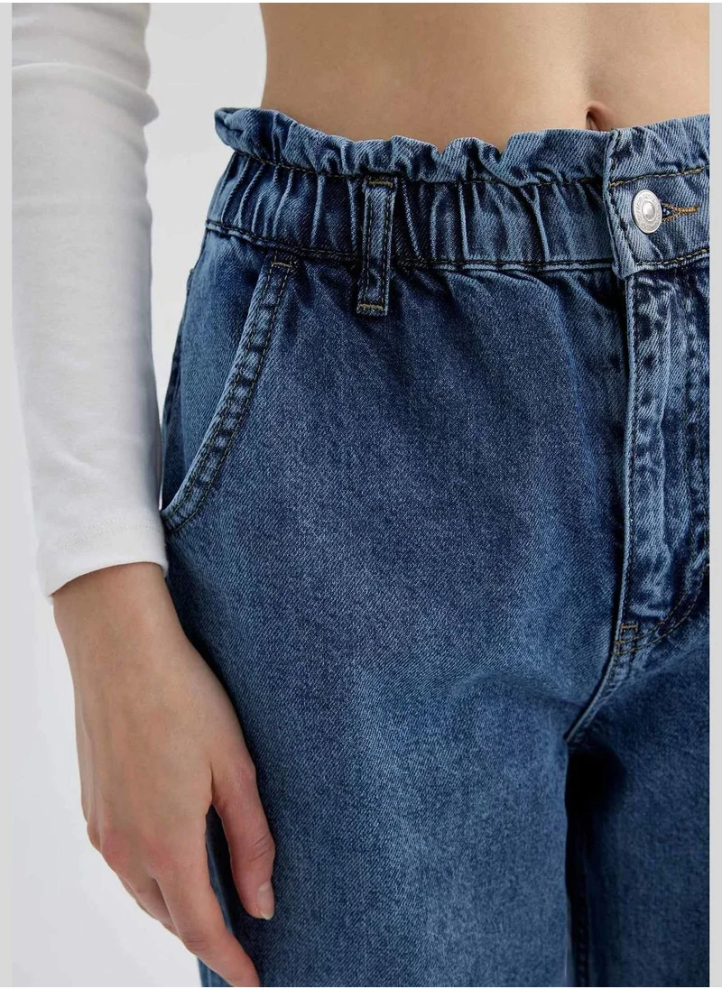 ديفاكتو Woman Paperbag Denim Trousers