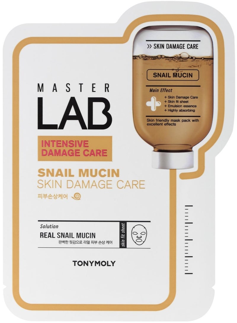 TonyMoly Master Lab Mask Sheet Snail Mucin 1unit - Image 1