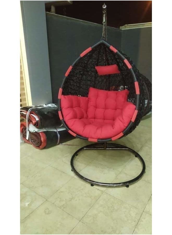 Sampa Rattan Sampa Rattan Single-Person Swing – Stylish and Comfortable for Your Quiet Time.  - Image 1